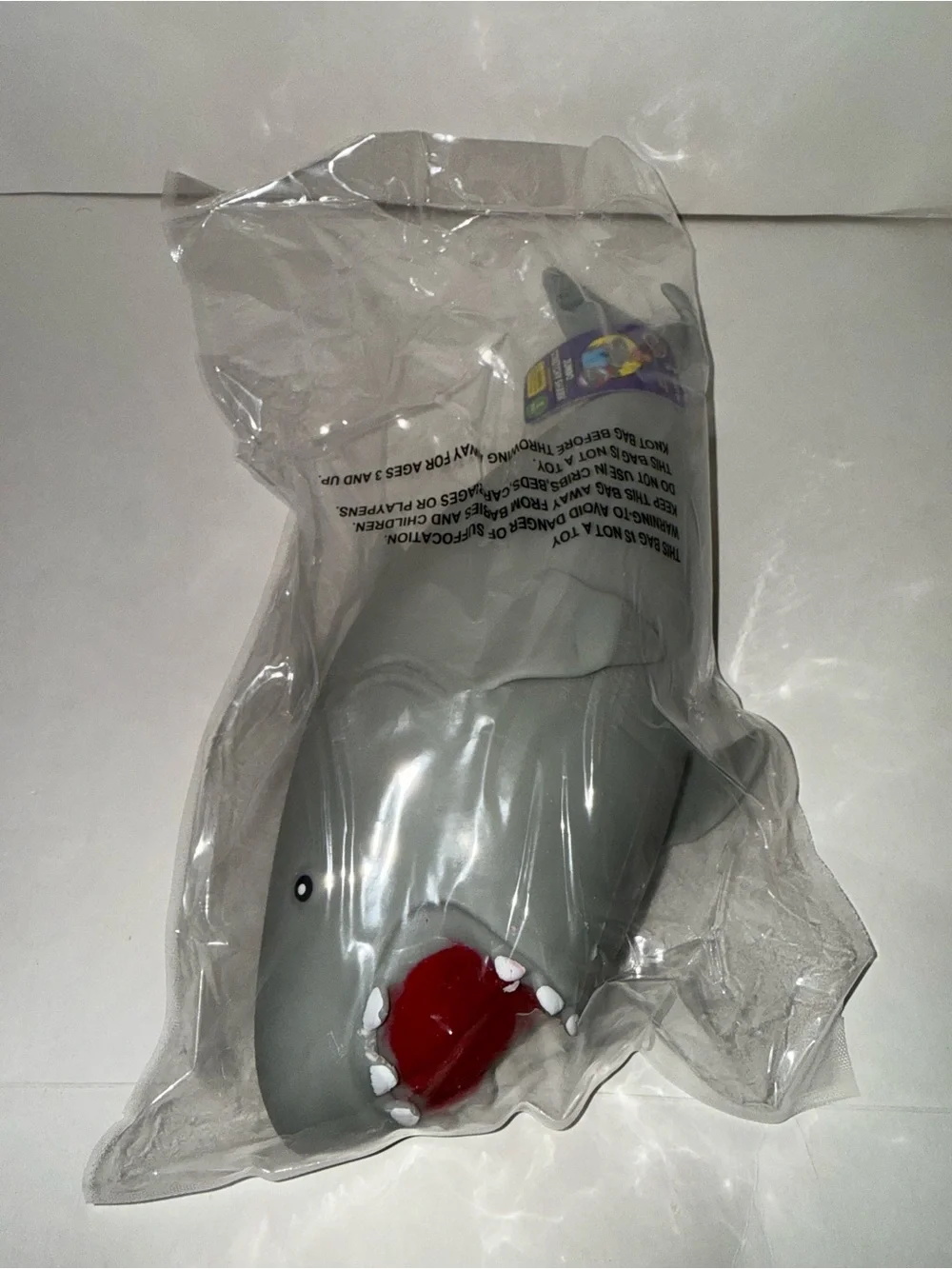 Craft Squishible Jumbo Squish Shark Tactile Squeeze Toy Gray, Ages 3-11  Squishy